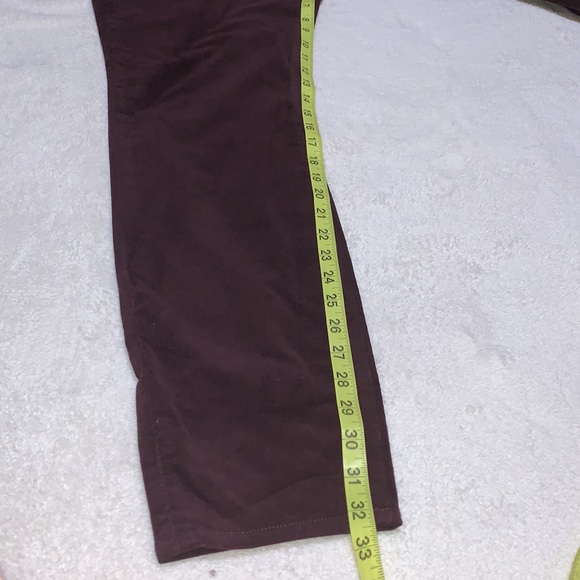 Kut from the Kloth Velveteen trouser velvet purple plum pants size 16 - Picture 15 of 16